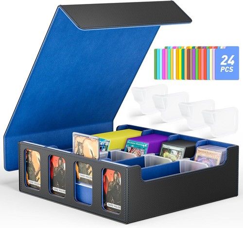 Magic Trading Leather 3000+Cards Deck Box Card Storage Box For TCG MTG Yugioh UK