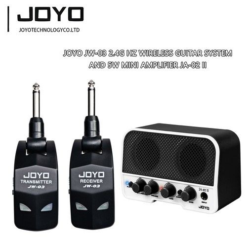 JOYO JW-03 2.4G Hz Wireless Guitar System 4 Channels and 5W Mini Amplifier JA-02