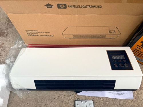 Wall Mounted Portable Air conditioner fan Remote Control Digital Display