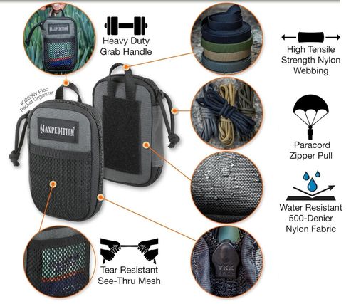 Maxpedition Pico Pocket Organizer Gray — image 4