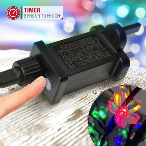 5/6/7 FT Cherry Blossom Tree Pre-Lit Outdoor Christmas LED Lights - Multi Colour — image 5