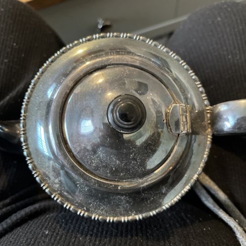 Antique silver plated teapot. — image 6