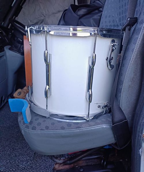 Premier Marching Snare Drum White Wood Shell with Chrome Hardware