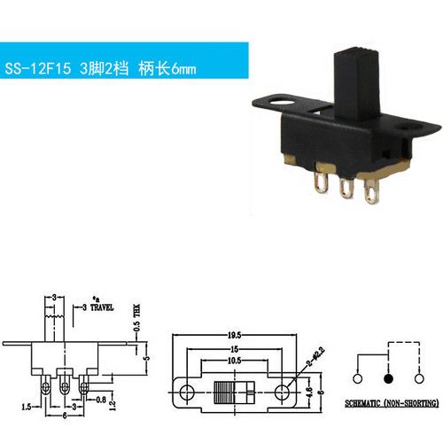 Mini Slide Switch ON-OFF 2/3-Position, 3-4-6 Pin Micro Toggle Pcb Spdt Railway