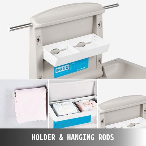 Baby Changing Station Wall Mounted Foldable Diaper Changer Table — image 8