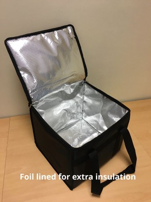 Food delivery bag Litre Black Just Eat Deliveroo Uber Bags Thermal Insulated