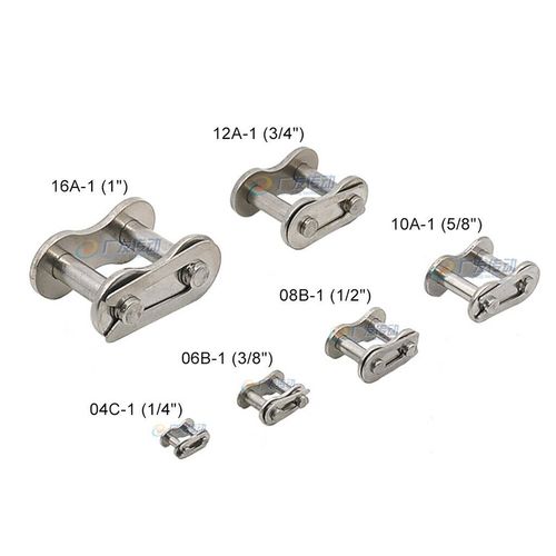 #25 - #200 Simplex/Duplex Roller Chains Full/Half Connecting Links Pitch 1/4"-2" — image 9