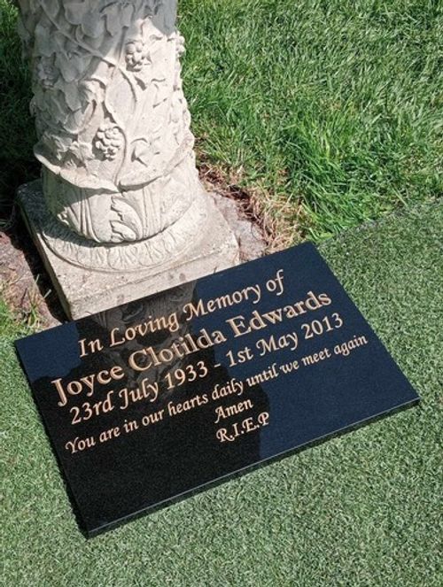 Memorial Grave Plaque Flat Grave Stone Granite Cemetery Headstone Grave Plaque