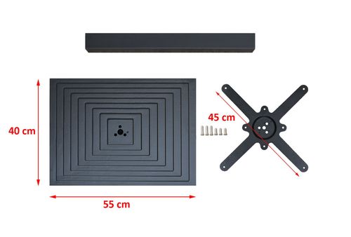 black premium cast iron table base dining restaurant cafe pub oblong — image 8