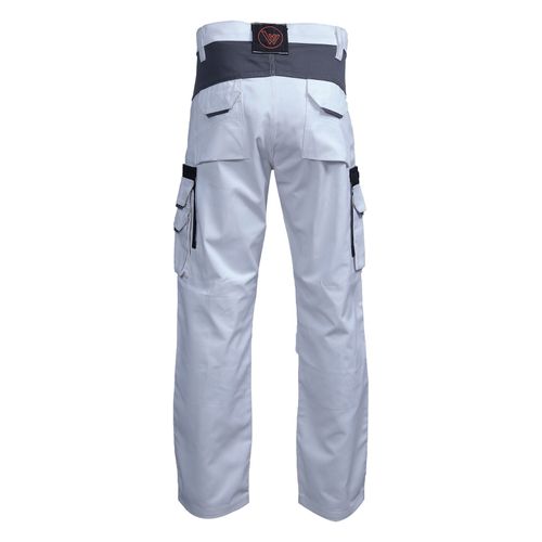 Mens Painters Decorators White Work Trousers With Cargo & Knee pad Pockets Pants — image 8