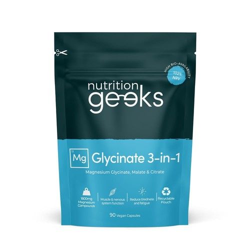 Magnesium Glycinate 3-in-1 Complex - 1800mg Supplements as Bisglycinate, Citrate