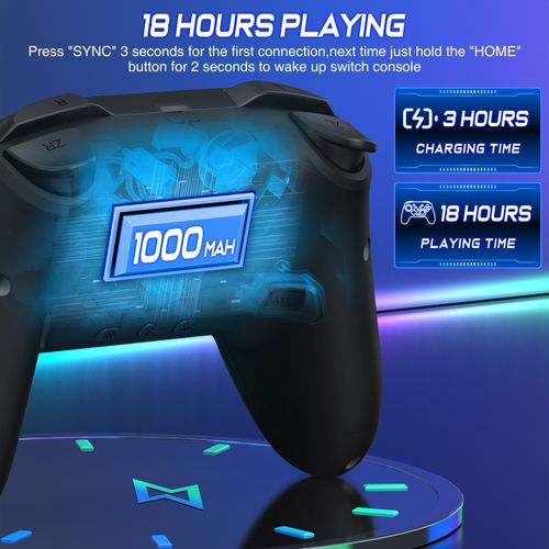 For Nintendo Switch/OLED,Windows PC IOS Android Wireless Switch Pro Controller  — image 7