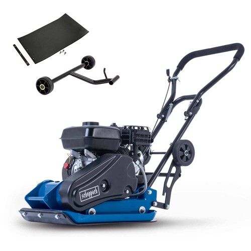 Scheppach HP2300S Wacker Plate Compactor Petrol 5.6hp 13kN 30cm Compaction Depth