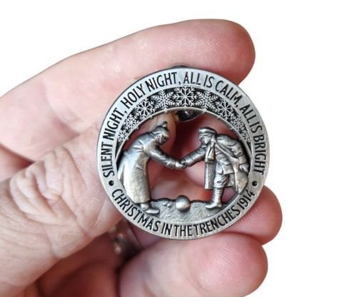 The Christmas Truce Enamel Badge — image 1
