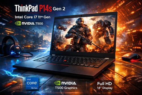 Lenovo P14s Gen 2 ThinkPad i7 11th Gen Quad Core 24GB RAM 512GB SSD NVIDIA T500