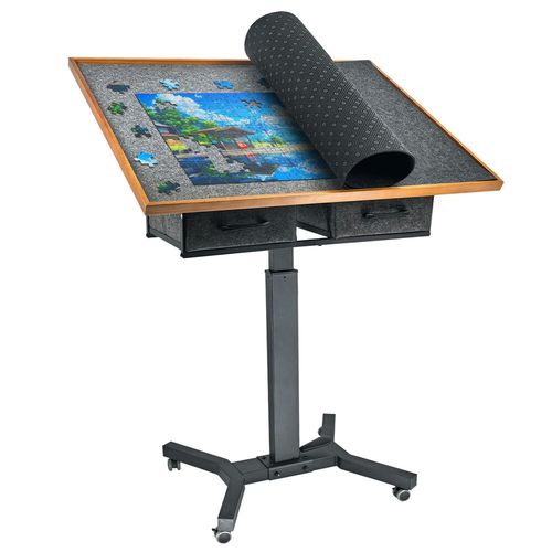 1500Pcs Jigsaw Puzzle Table Storage Board 2-Drawer & 4-Level Adjustable Tilting — image 17