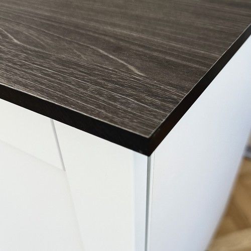 SALE BLACK OAK Kitchen Worktop Compact Laminate Solid Core Splashback Bath panel