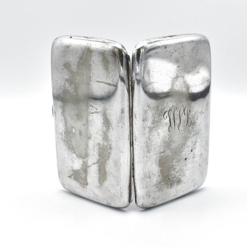 Antique Silver Plated Large Cigar Case Cigarette Case — image 1