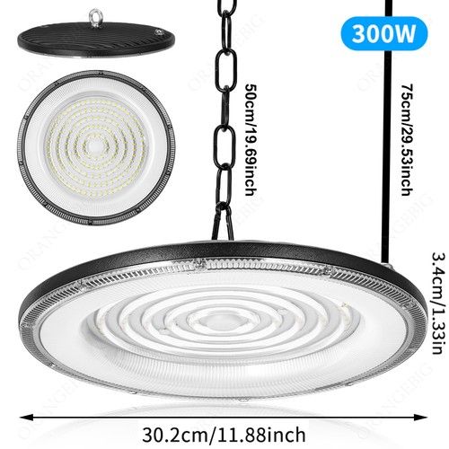 UFO LED High Bay Light Workshop Garage Light Industrial Warehouse Lamp 200W-800W