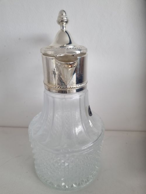 Sheraton Silver Plated Glass Claret Jug Wine Decanter Pitcher Italy 1.L NWT Box — image 10