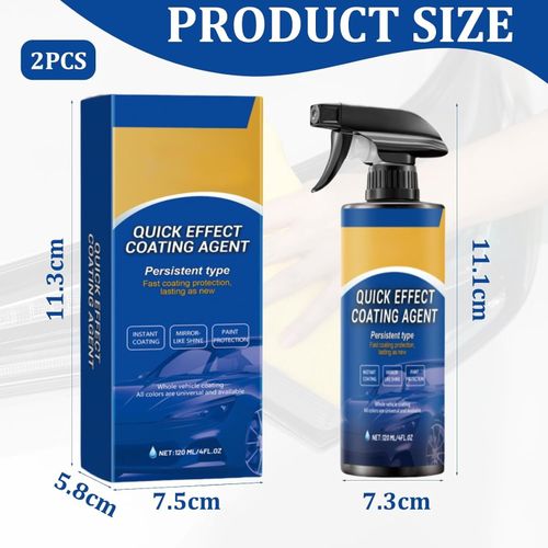 2x 120ml Car Quick-Acting Coating Agent Spray,Car Coating Spray,Multi-functional — image 6