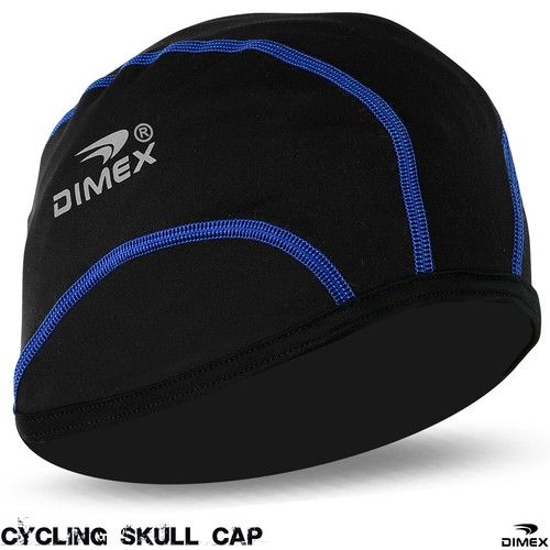 Winter Thermal Cycling Skull Cap Bike Motorbike Under Helmet Hat Roubaix Black