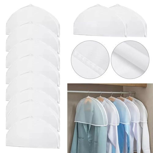 10PCS Dustproof Clothes Hanging Dust-Cover Garment Protector Shoulder Dustpr — image 5