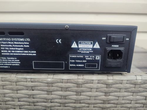 Myryad MC100 Audiophile CD Player–Fully Working–Fast Read–Excellent Condition — image 9