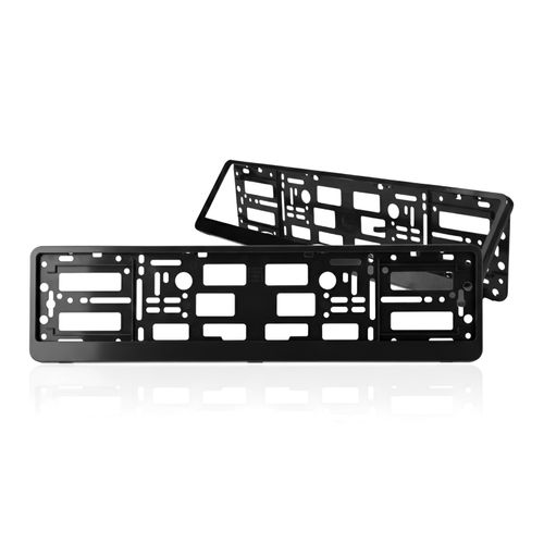 2 x "BLACK" EFFECT NUMBER PLATE HOLDER SURROUND FOR ANY CAR — image 19