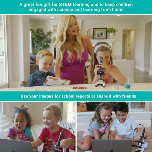 IQCREW by Amscope 120X-1200X Kid's 85+ Piece Microscope Kit + Camera + Software — image 7