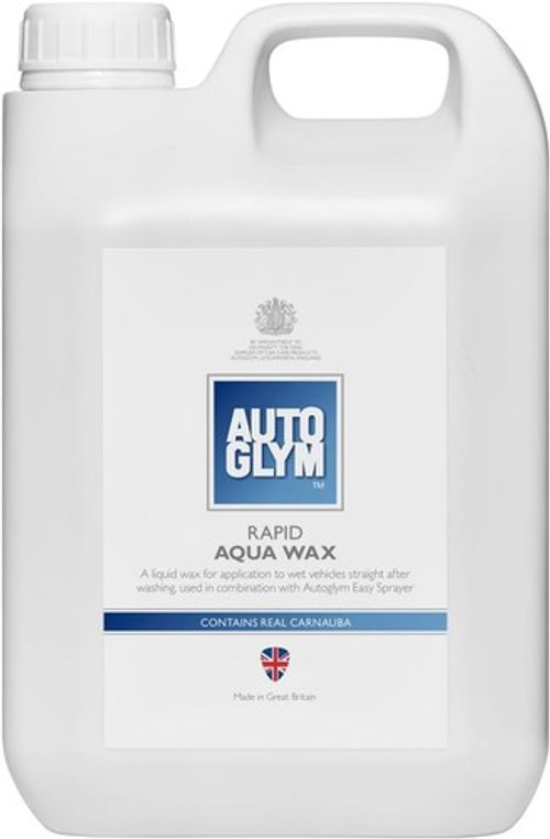 Autoglym Rapid Aqua Wax 2.5L Liquid Car Wax Paint, Rubber & Glass Exterior Care