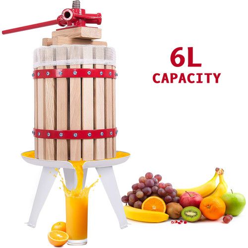 Fruit Pressed Wine Cider Maker Crusher Apple Juicer Homemade Kit Tool Hard Wood