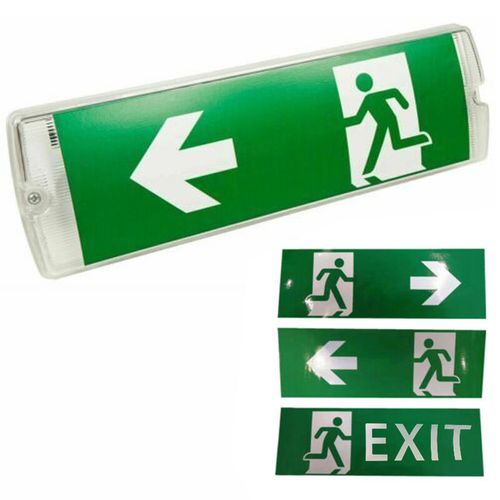 LED EMERGENCY LIGHT BULKHEAD EXIT SIGN MAINTAINED OR NON MAINTAINED FIRE EXIT — image 5