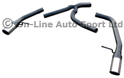 Ford S-Max 2.2 TDCi (2006-2014) Rear Silencer Delete SPORTEX Exhaust - Dual 3"