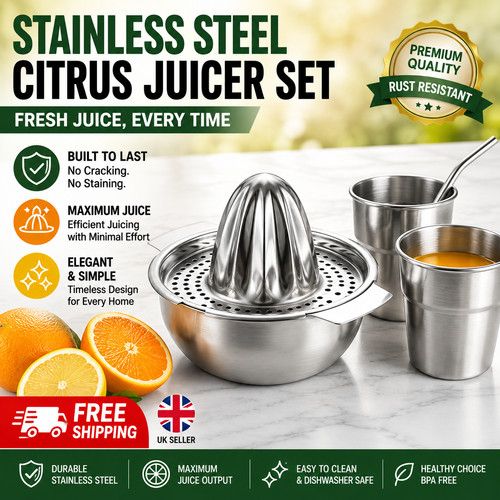 1pc Stainless Steel Lemon Squeezer Manual Citrus Juicer Orange Lime Press Kitche