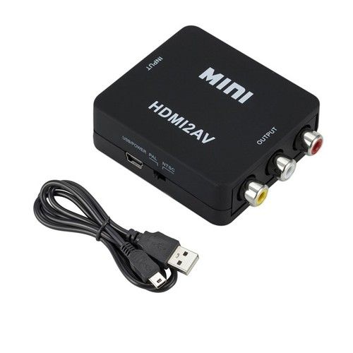 HDMI to RCA 1080P HDMI to RCA Converter HDMI2AV HD Video Audio for Xbox TV