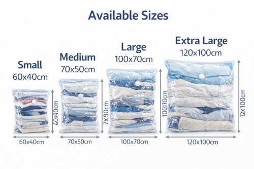 STRONG VACUUM STORAGE SPACE SAVINGS BAG SPACE SAVER BAGS NEW VACUM BAG VACCUM — image 3