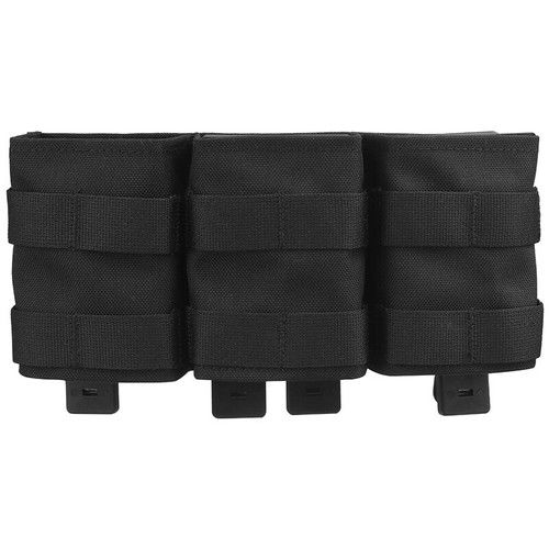 WST Tactical Mag Pouch Triple Mag Carrier FAST 7.62mm MOLLE Pouch Open Top Camo