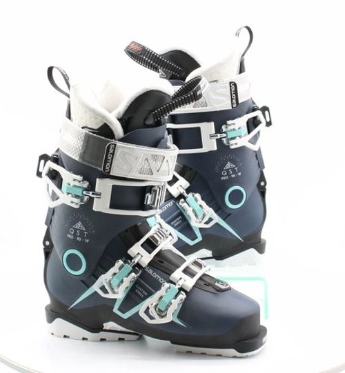 SALOMON QST PRO 90W WOMENS SKI BOOTS MONDO 23/23.5 UK 4/4.5 BLUE RRP £335 KT