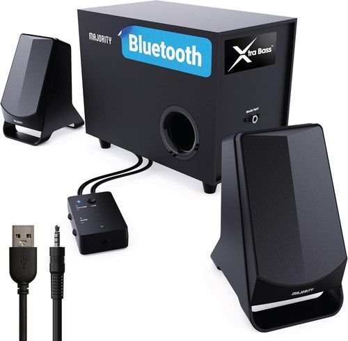 2.1 Speakers PC Laptop Gaming Music  Bluetooth Subwoofer  Majority DX30 80 Watt 