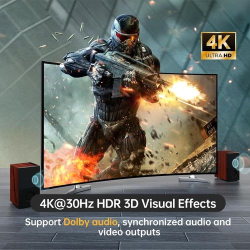 🖥️⌨️ MT-VIKI 4 Port HDMI KVM Switch 4K@30Hz USB Desktop Selector Cables — image 3