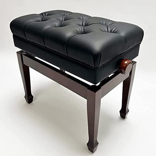 SYMPHONY Adjustable Piano Stool With Book Storage (Polished Walnut) — image 3