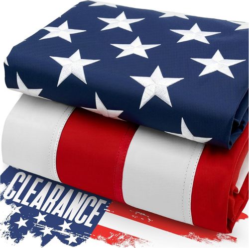 US American Flag 3x5 Embroidered Stars Reinforced Heavy-Duty United States Flag — image 1
