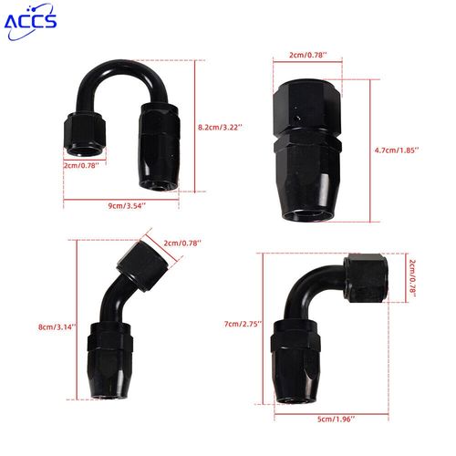 6AN Fuel Line Kit 16FT Nylon Braided Oil Fuel Line Hose Fitting Adapter Kit — image 2