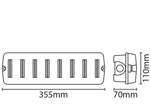10x Eterna LED Emergency Bulkhead Light 4W Maintained Non Maintained IP65 6400K — image 13