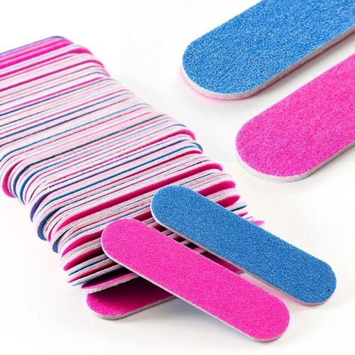 Mini NAIL FILES Emery Board DOUBLE SIDED Manicure PEDICURE DISPOSABLE Travel UK — image 1