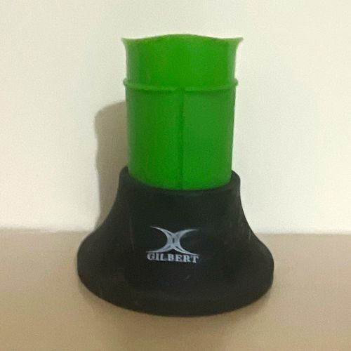 Gilbert Rugby Union Kicking Tee Plastic Training Aid Black/Green — image 1