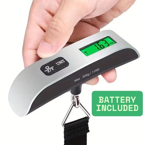 Portable Digital Luggage Scale 50kg 110lb LCD Weighing Scale for Travel Suitcase