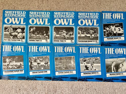 Sheffield Wednesday The Owl Football Match Programmes bulk lot 1970-1994 — image 2