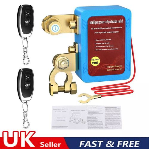 Wireless Remote Car Battery Disconnect Relay Master Kill Cut-off Switch Isolator — image 1